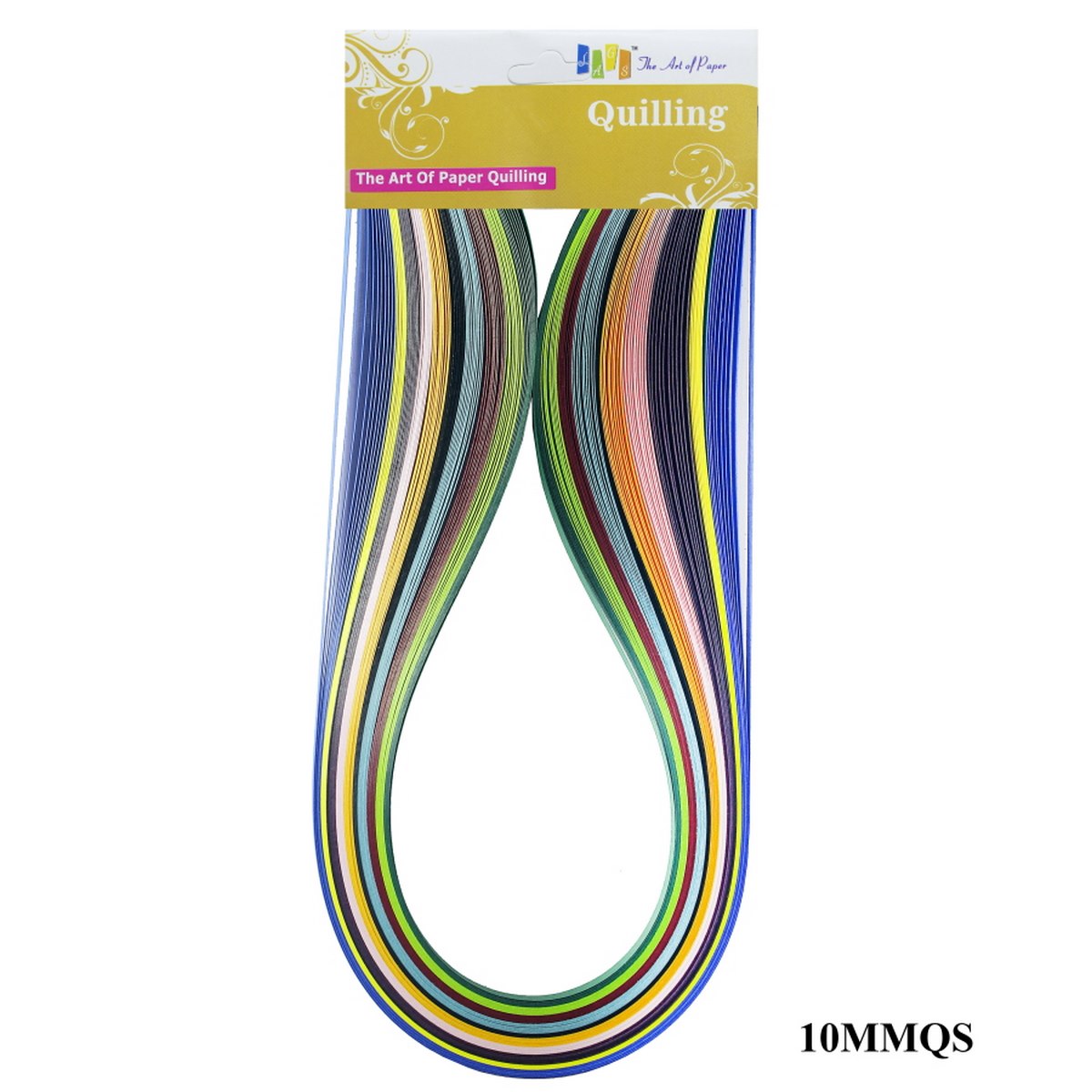 jags-mumbai Qilling Paper 10mm Quilling Strips (Contain 1 Unit2 sets)