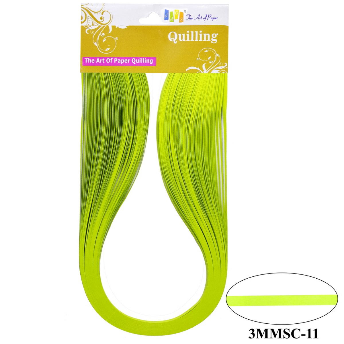 jags-mumbai Qilling Paper Quilling Strips(3mm,color:Yellow )