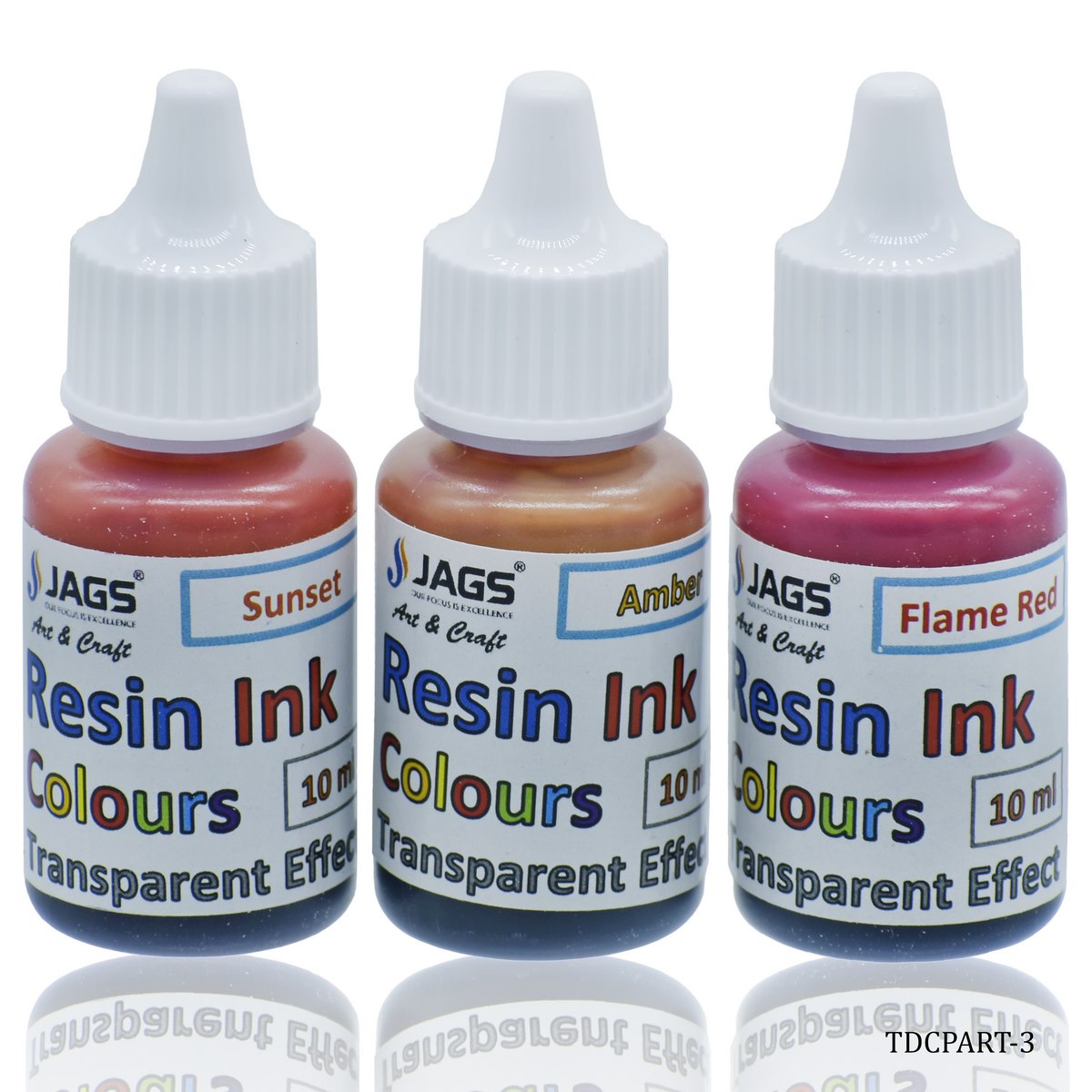 jags-mumbai Resin Create Stunning Transparent Effects with our Resin Ink Colours Set of 3Ps