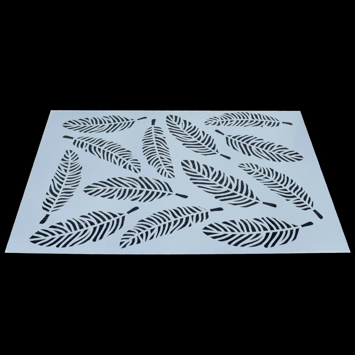 jags-mumbai Resin Stencil Plastic A4 Big Leaf Design