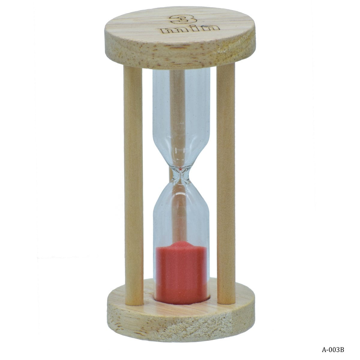 jags-mumbai Sand & Clock Timers Sand Timer Wooden Round Model 3 Minutes