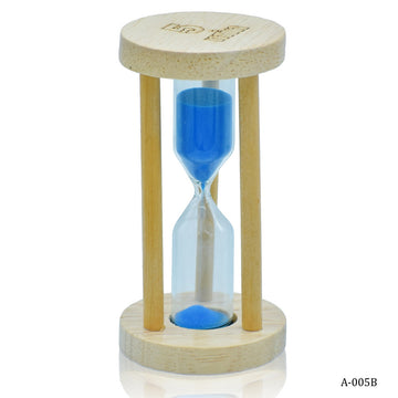 jags-mumbai Sand & Clock Timers Sand Timer Wooden Round Model 5 Minutes A-005B