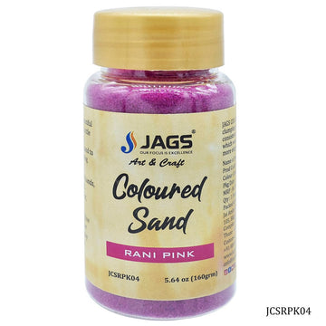 jags-mumbai Sand Jags Coloured Sand 160Gms - Rani Pink No. 4 JCSRPK04