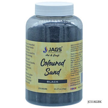 Jags Coloured Sand 1Kg Black No 13 JCS1KGBK