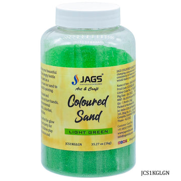 Jags Coloured Sand 1Kg Light Green No 17 JCS1KGLGN