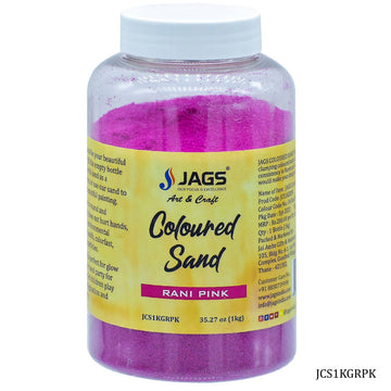 Jags Coloured Sand 1Kg Rani Pink No 04 JCS1KGRPK