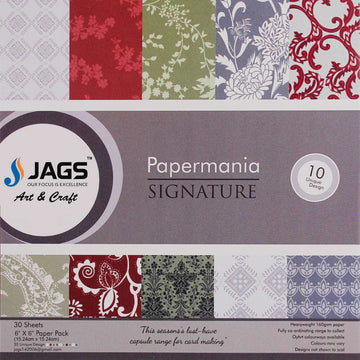 jags-mumbai Scrapbook Premium Paper pack 6x6- 30 sheets