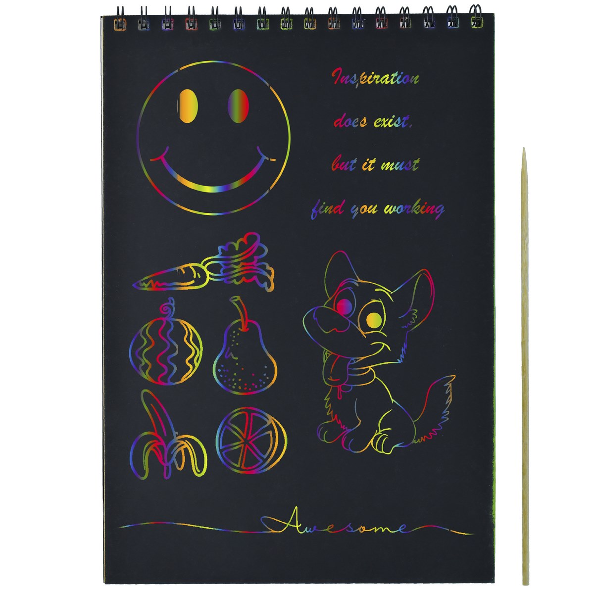 jags-mumbai Scrapbook Rainbow Scratch Art Book