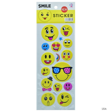 jags-mumbai scrapbook Stickers Sticker Smile New Face Big