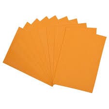 A4 Plain Foam Sheet Orange 1 Sheet