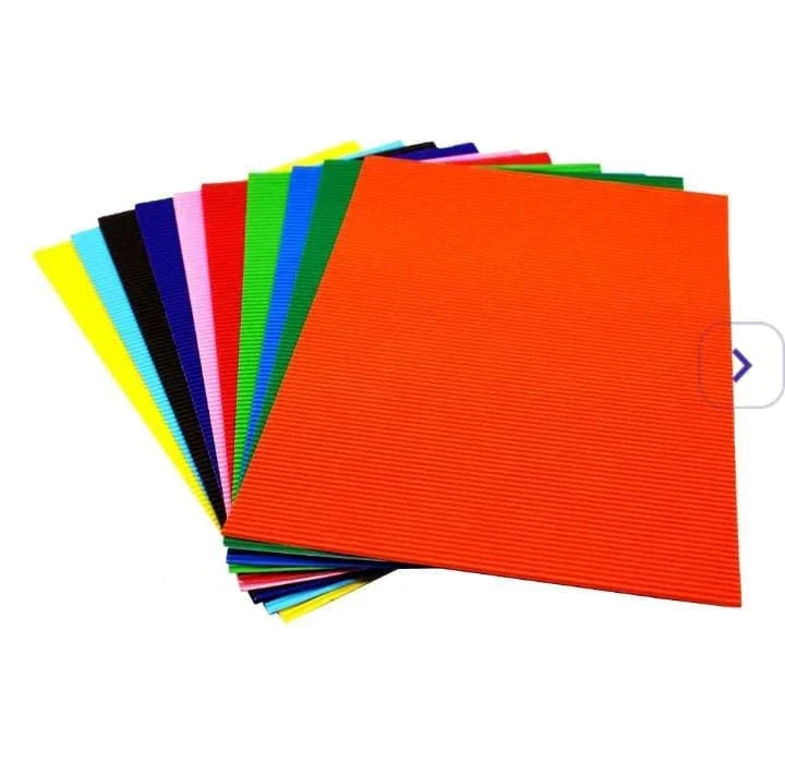 A4 Size Corrugated Paper Cardboard In 10 Colors, 55 OFF