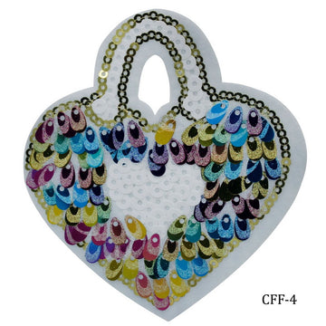 Craft Sequines Heart Bag Medium