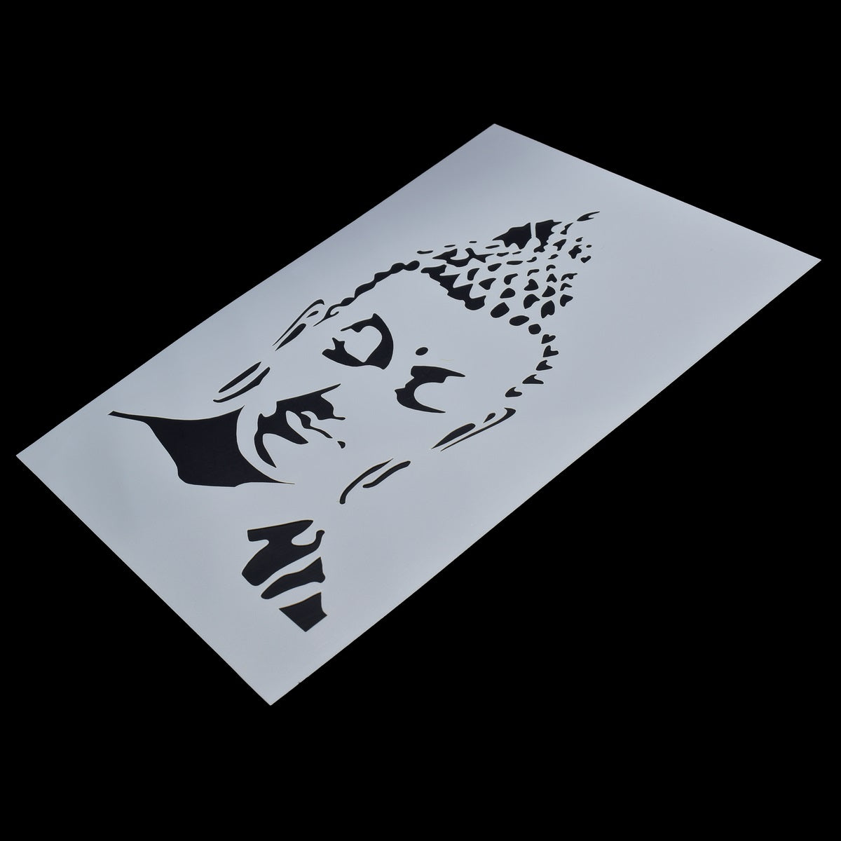 jags-mumbai Stencil Serene Gautam Buddha Stencil - Jags Stencil Plastic A5 (JSPA5-5)