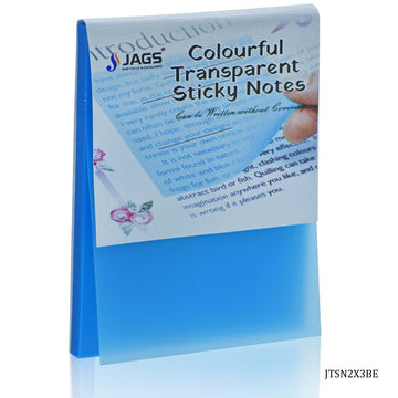 Transparent sticky notes, clear and see-through