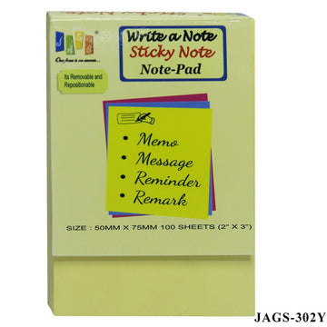 Sticky note pad
