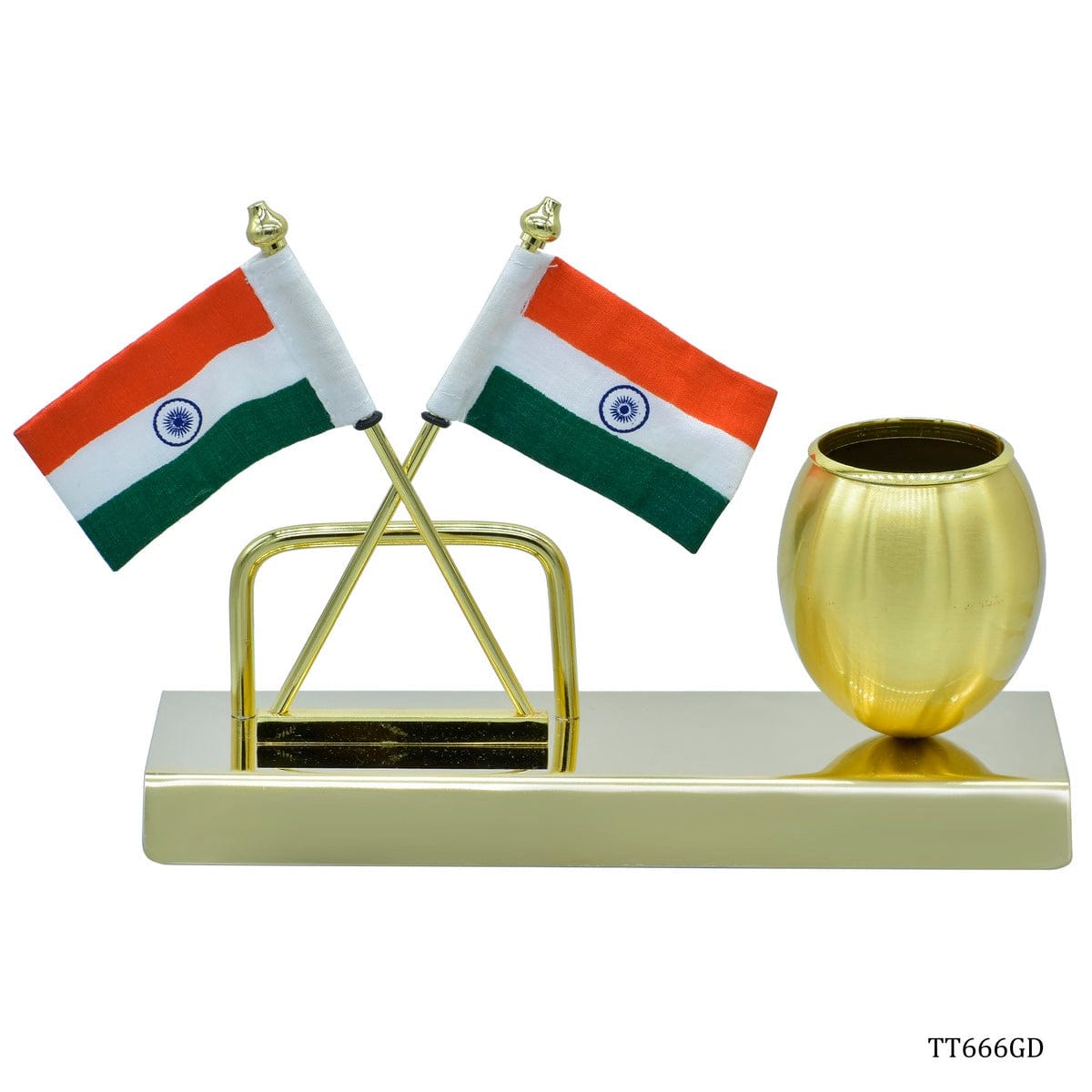 jags-mumbai Table Top Flags desktop flag with pen stand & visiting card Holder