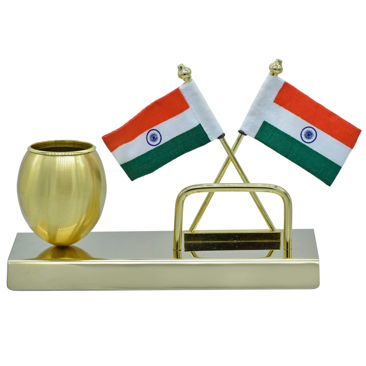 jags-mumbai Table Top Flags desktop flag with pen stand & visiting card Holder
