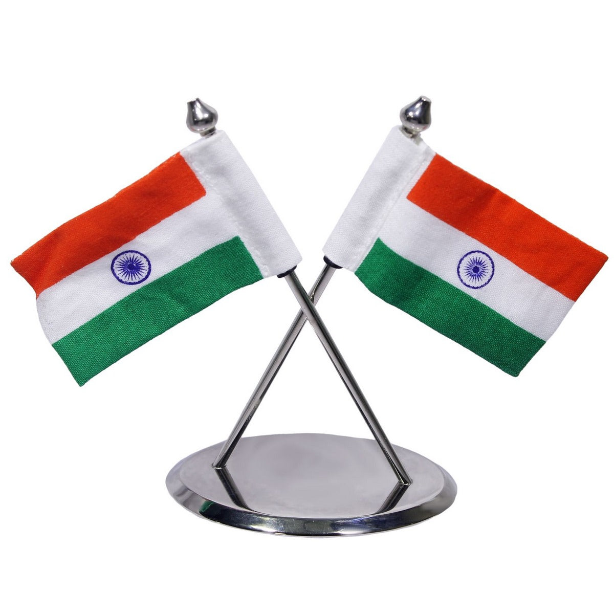 jags-mumbai Table Top Flags Table Top Cross Flag Silver