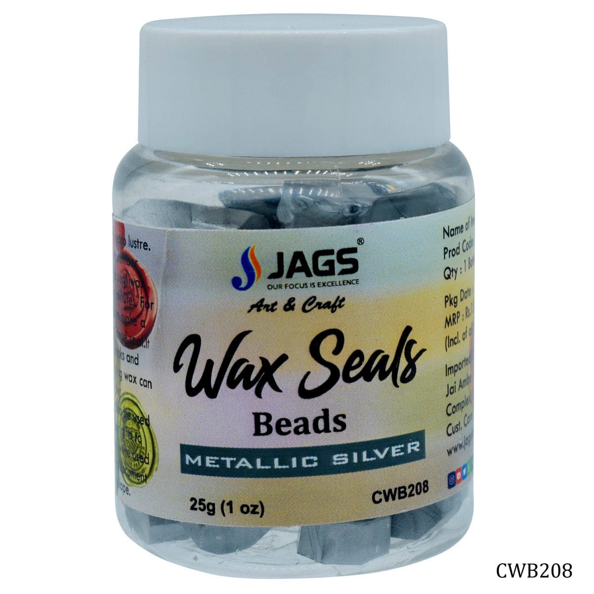 jags-mumbai Wax Stamp & Sealing Wax Stamp Seal Beads silver