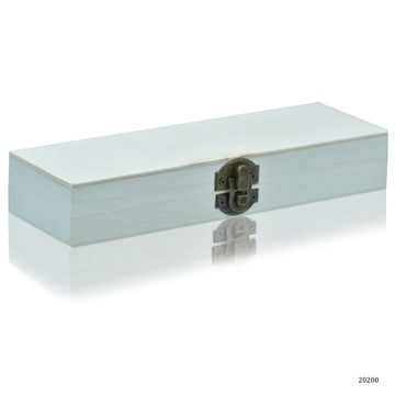 jags-mumbai Wooden & Plastic Box Wooden Empty Box Small Rectangle Shape 8X2.50X1.05 20200