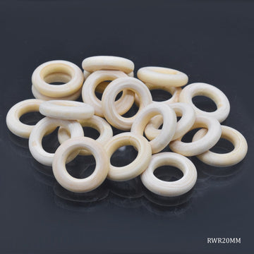 jags-mumbai Wooden Slice (Super Sturdy) Round wooden ring 2 cm 20 Pieces