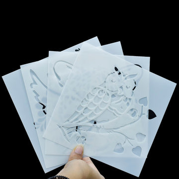 Jags Stencil Plastic 6x6 4Pcs Set - Create Stunning Designs with Ease!