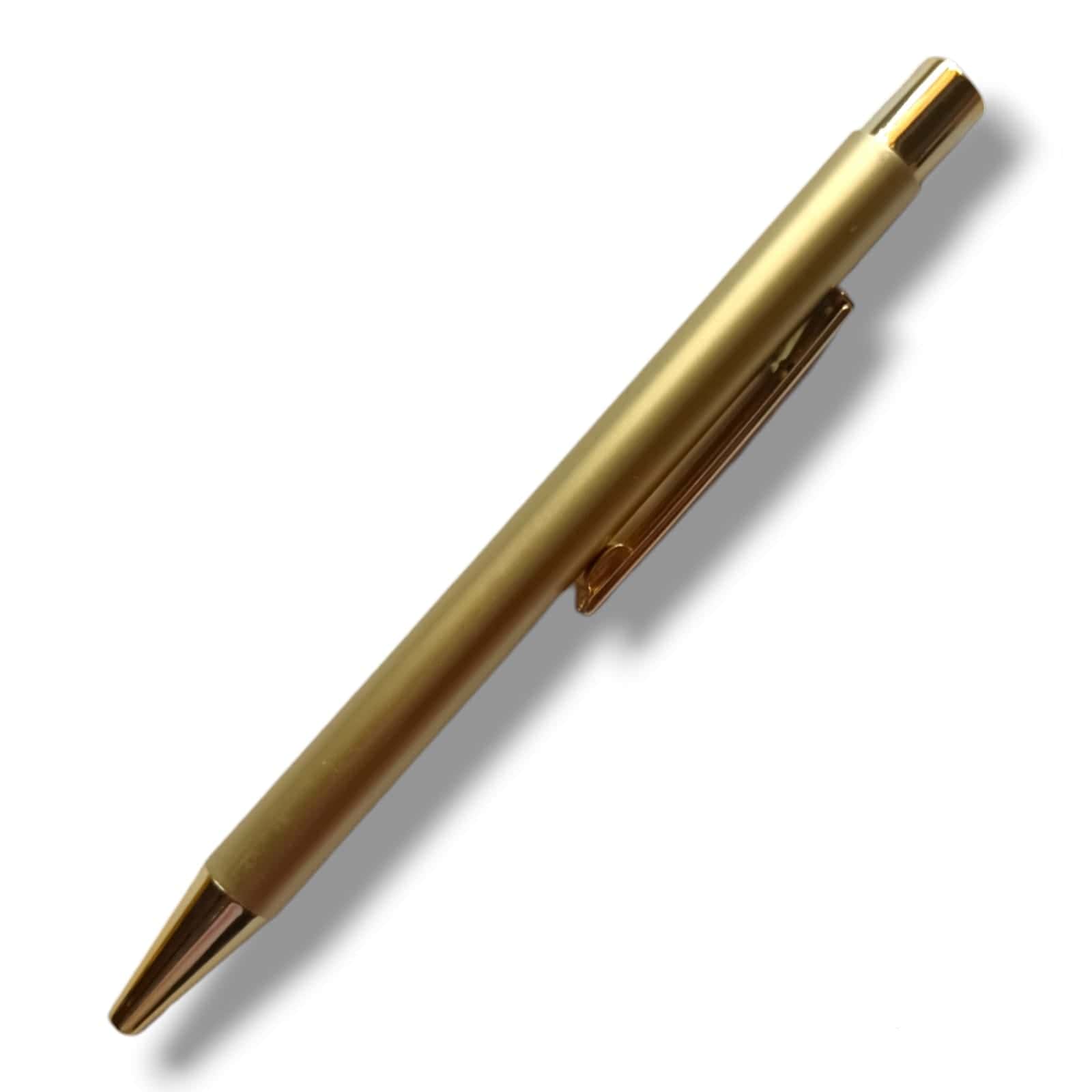 jai ambe novelties Pens Glossy Full Gold Color Body Ballpoint Pen