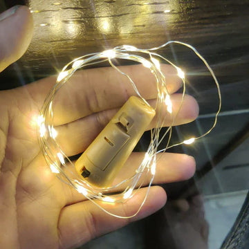 Cork Light battery powered- Contain 1 Unitx 2 meters (Free batteries included) (fairy light) also known as bottle light