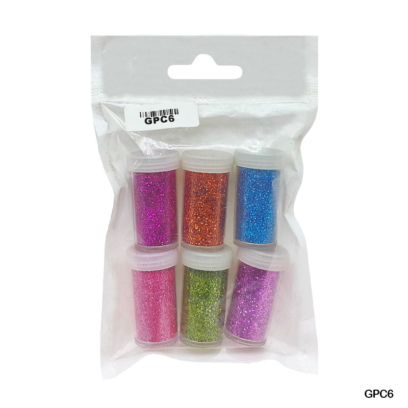 MG Traders 1 Glitter Powder Glitter Powder 6 Color (Gpc6)