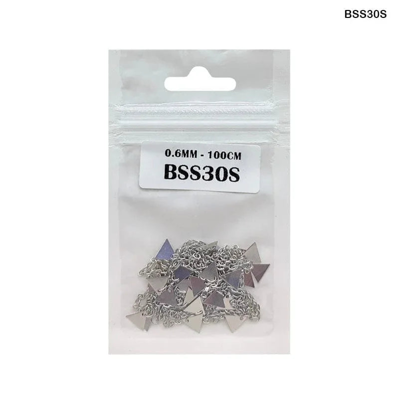 MG Traders Chains & Hooks Bss30S Chain 0.6Mm Silver 100Cm