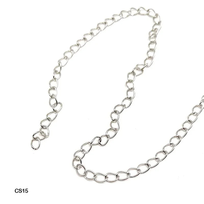 MG Traders 1 Jewellery Chain 1.5Mtr Silver 0.8Mm (Cs15)
