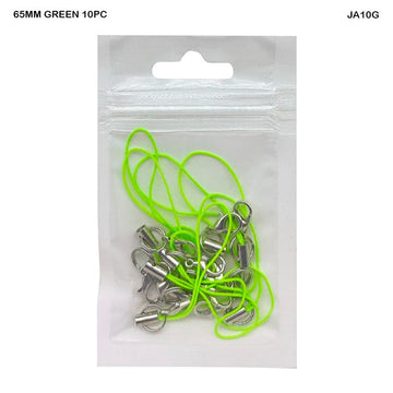 Ja10G 10Pc Claps Thread 65Mm Green