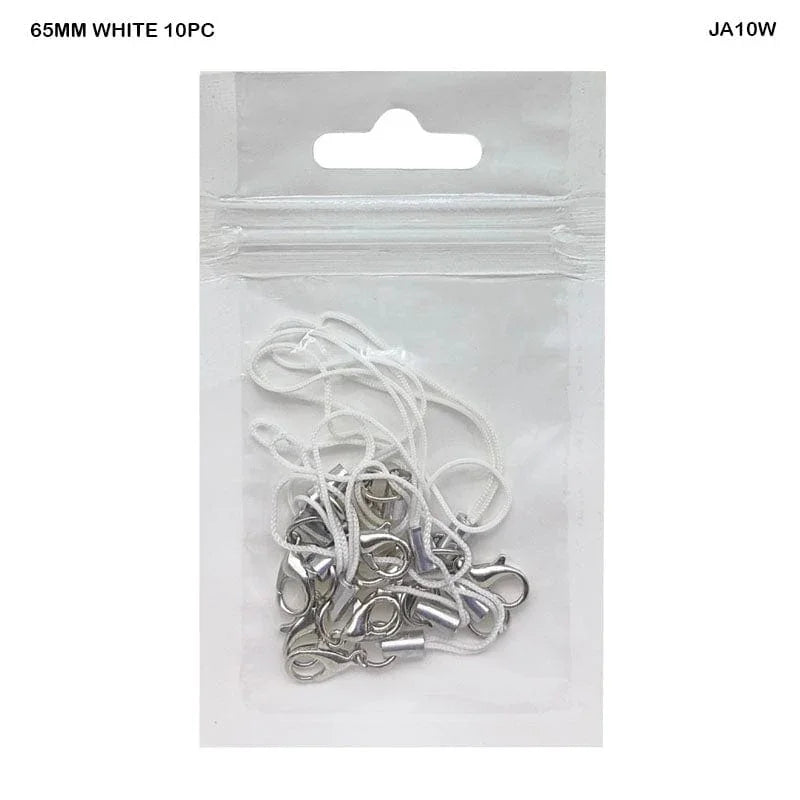 MG Traders Chains & Hooks Ja10W 10Pc Claps Thread 65Mm White