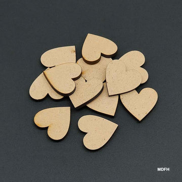 Mini Mdf Cutout Heart (Mdfh)- pack of 10 hearts
