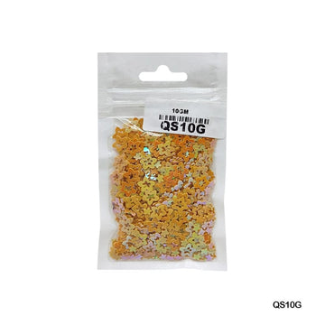 Qs10G Star Flower 7Mm Yellow4 10Gm Sequins