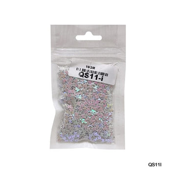 Qs11I Butterfly 3Mm White 10Gm Sequins