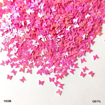 Qs11L Butterfly 3Mm Pink 10Gm Sequins
