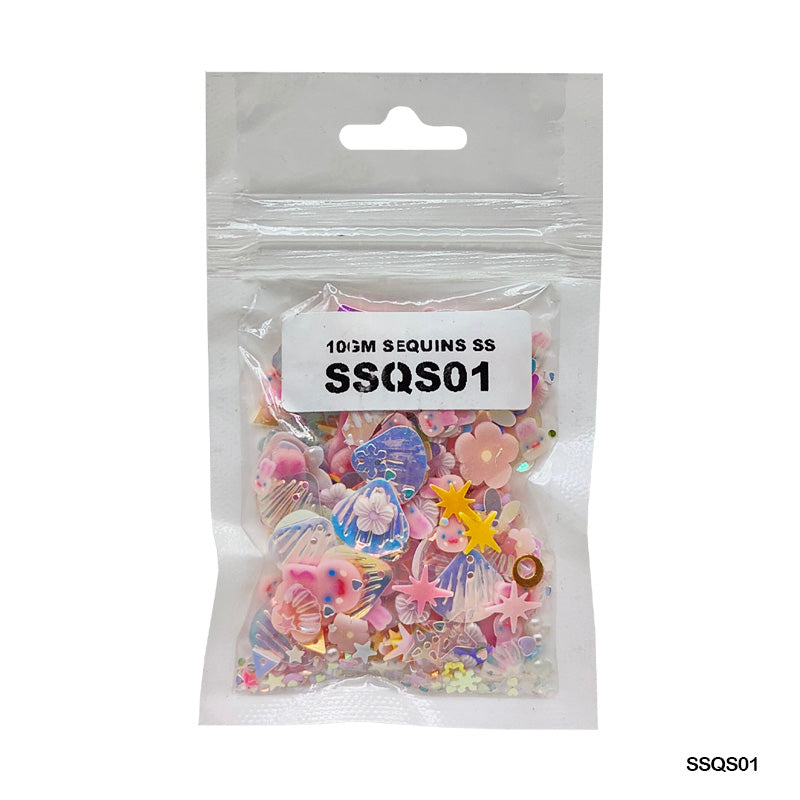 MG Traders 1 Sequin Ssqs01 Multi 10Gm Sequins Ss
