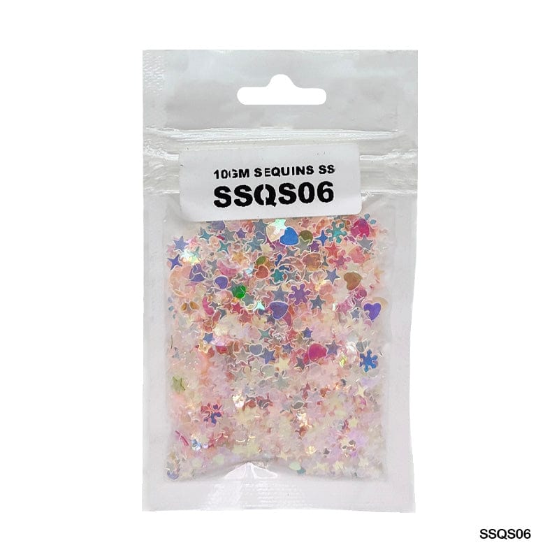 MG Traders 1 Sequin Ssqs06 Multi 10Gm Sequins Ss