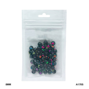 Bracelet Beads Plastic 20Gm 7Mm (A170S)