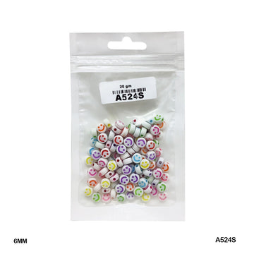 Bracelet Beads Plastic 20Gm (A524S)
