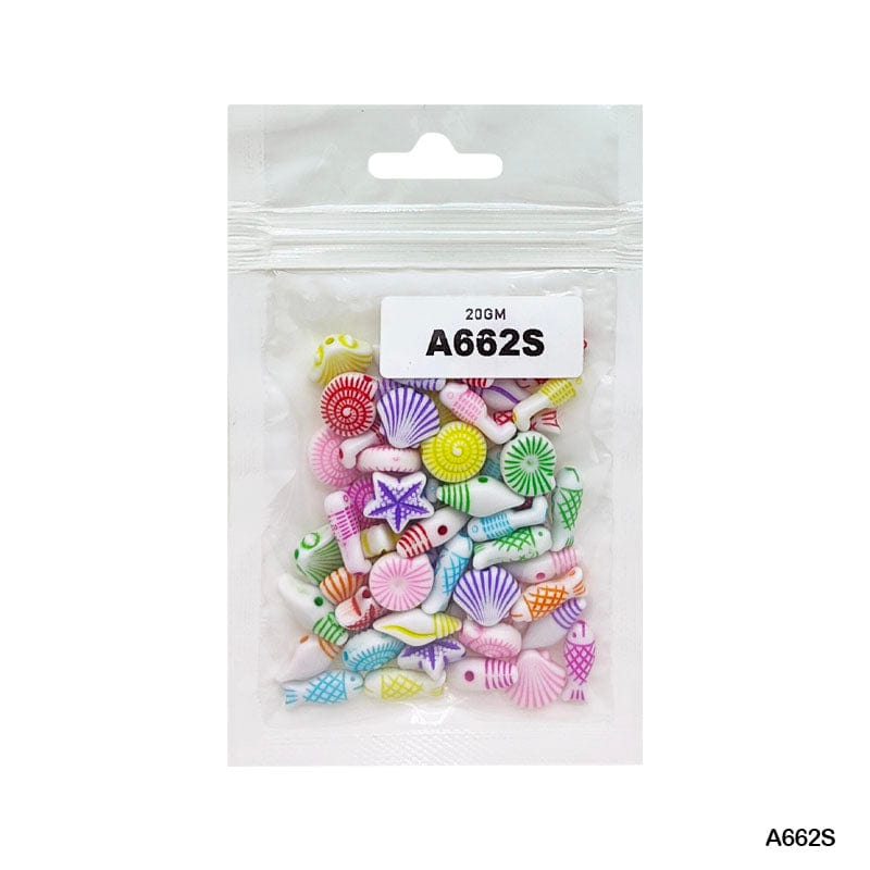 MG Traders Beads Bracelet Beads Plastic 20Gm (A662S)