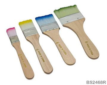 MG Traders Brush Bs2468R 4Pc Paint Brush  Rainbow Hair