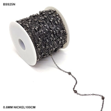 Bss25N Chain 0.6Mm Nickel 100Cm