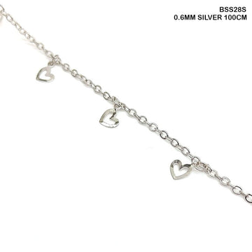Bss28S Chain 0.6Mm Silver 100Cm