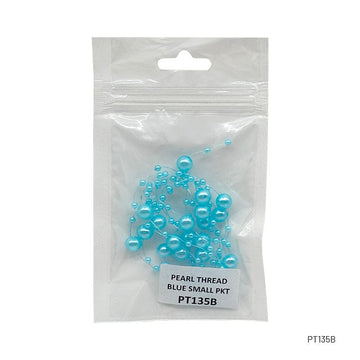 MG Traders Chains & Hooks Pearl Thread Small Pkt (1.35Mtr) Blue