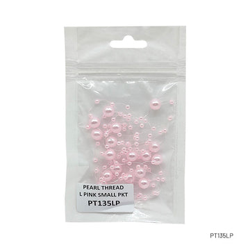 MG Traders Chains & Hooks Pearl Thread Small Pkt (1.35Mtr) L Pink