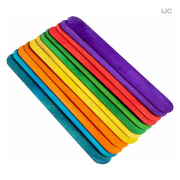 Ice Cream Stick (Ijc) Jumbo Color 20 X 2.5Cm  (Pack of 4)