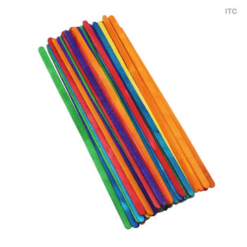 Ice Cream Stick Thin Color 19 X 0.5Cm (Itc)  (Pack of 4)