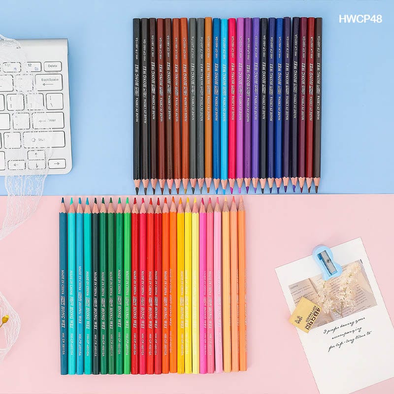 MG Traders Drawing Materials Hwcp48 48 Color Advanced Colour Pencils